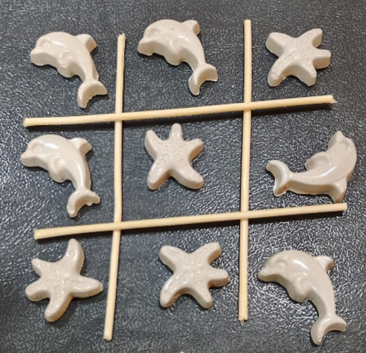 Tic Tac Toe — Dolphin & Starfish (Set of 10)